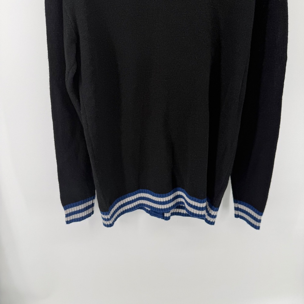 Harry Potter Ravenclaw Cardigan Sweater Womens Medium Black Blue Varsity Knit - Picture 6 of 6